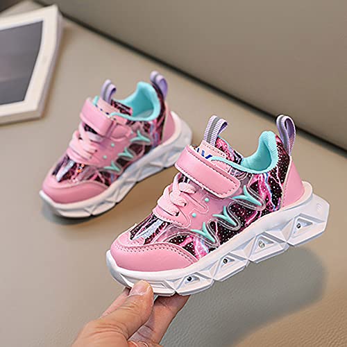 Clearance Toddler Trainers Size 8 Girls Children's Sneakers Charged Breathable Soft Sole Strap Collision Color for 1 to 6 Years Promotion Sale Save 50% Kids Trainers UK Size Toddler Trainers Size 5