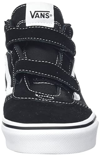 Vans Boy's Unisex Kids Ward Mid V Sneaker, (Suede/Canvas) Black/White, 7 UK Child