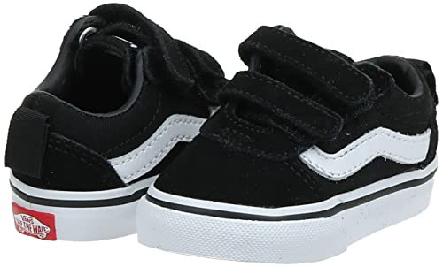 Vans Boy's Unisex Kids Ward Mid V Sneaker, (Suede/Canvas) Black/White, 7 UK Child