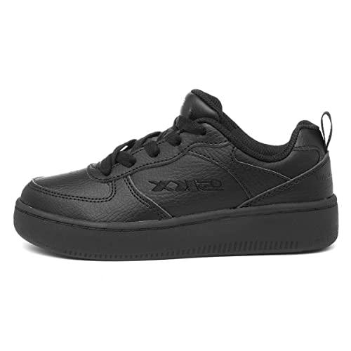 Skechers Sport Court 92 Sneaker, Black Synthetic & Trim #L, 11 UK Child
