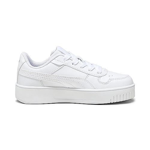 PUMA Carina Street PS Sneaker, White White Gold, 13 UK Child