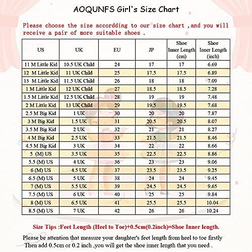 AOQUNFS Girls&Women's Latin Dance Shoes Satin Low Heel Kids&Children's Salsa Bachata Tango Practice Dancing Shoes,WX608-1.38inch,Brown,5 UK