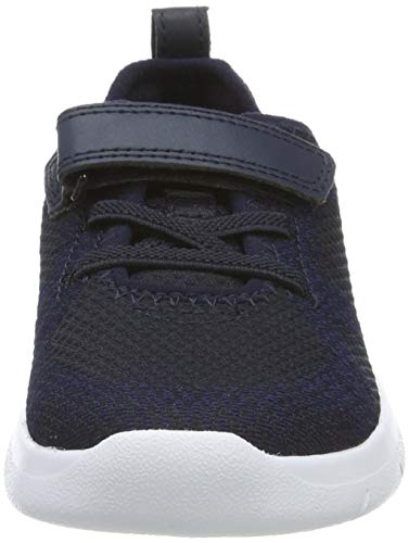 Clarks Boy's Ath Flux Low Top Sneakers, Blue Navy Navy, 9.5 UK Child Wide