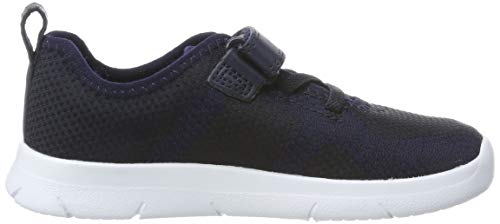 Clarks Boy's Ath Flux Low Top Sneakers, Blue Navy Navy, 9.5 UK Child Wide