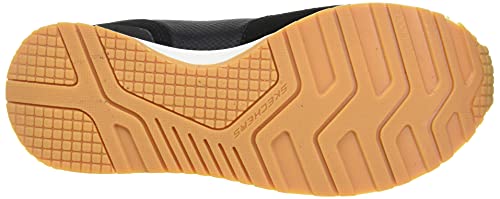 Skechers Retrospect Sneaker, Black Suede/Mesh Trim, 13 UK Child