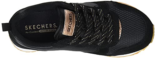 Skechers Retrospect Sneaker, Black Suede/Mesh Trim, 13 UK Child