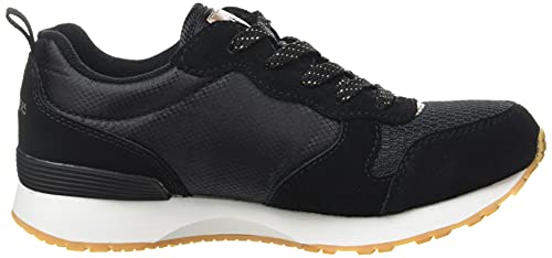 Skechers Retrospect Sneaker, Black Suede/Mesh Trim, 13 UK Child