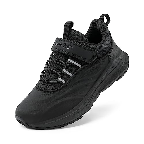 DREAM PAIRS Unisex Kids Trainers Boys Girls Waterproof Walking Running Shoes Athletic Sneakers Sports Shoes for Little/Big KidSDRS2335K,All Black,13 UK Child/1 US Little Kid