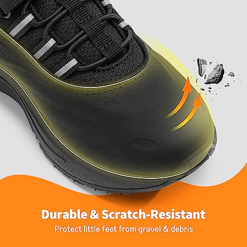 DREAM PAIRS Unisex Kids Trainers Boys Girls Waterproof Walking Running Shoes Athletic Sneakers Sports Shoes for Little/Big KidSDRS2335K,All Black,13 UK Child/1 US Little Kid