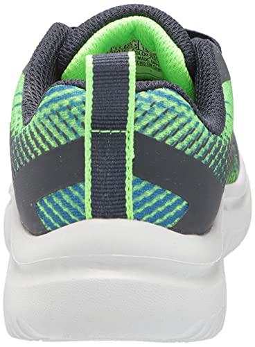 Skechers Boy's Go Run 650 Sneaker, Navy Lime, 13.5 UK Child