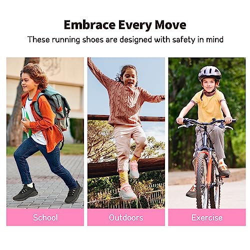 DREAM PAIRS Unisex Kids Trainers Boys Girls Waterproof Walking Running Shoes Athletic Sneakers Sports Shoes for Little/Big KidSDRS2335K,All Black,13 UK Child/1 US Little Kid