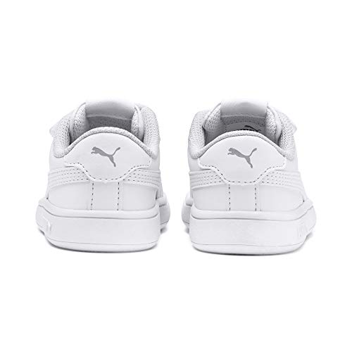 PUMA Unisex Baby Puma Smash V2 V Inf Low Top Sneakers, Puma White Puma White, 8 UK Child
