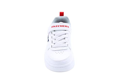 Skechers Sport Court 92 Zelder Sneaker, White Mix, 13 UK Child