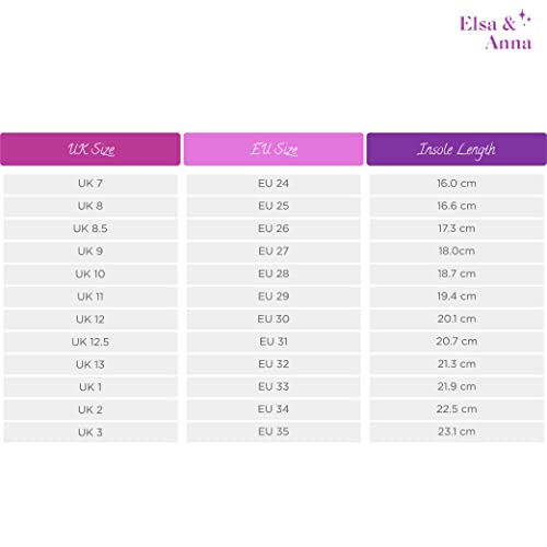 ELSA & ANNA Girls Snow Queen Princess Fancy Dress Up Party Shoes - 3cm Heel - Elsa Dress Up Shoes for Parties & Birthdays, Cosplay - Girls High Heels​​ (PNK16)