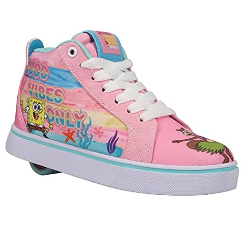 Heelys X Racer 20 MID Girls Wheeled Heel Shoes (UK_Footwear_Size_System, Big_Kid, Numeric, Medium, Numeric_13)