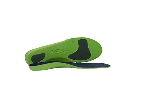 Pro11 Childrens orthotic insoles with arch support, 43468, Green