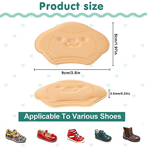 Kids Heel Grips, 6pcs Soft and Sticky Heel Grips for Kids Shoes Kids Shoe Insoles for Shoes Too Big Kids Small Heel Protectors for Girls and Boys (6PCS)