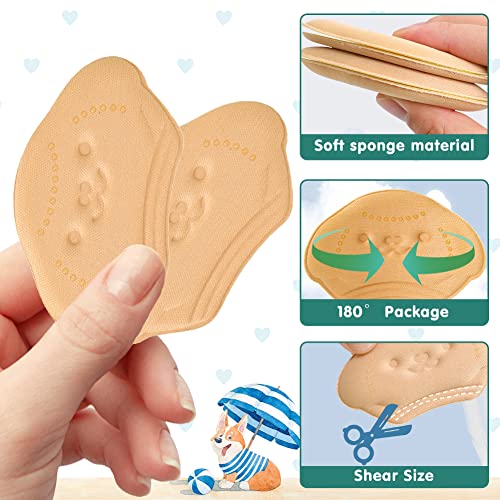 Kids Heel Grips, 6pcs Soft and Sticky Heel Grips for Kids Shoes Kids Shoe Insoles for Shoes Too Big Kids Small Heel Protectors for Girls and Boys (6PCS)