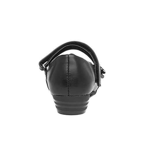 Lilley Girls Black Bow Heeled School Shoe - Size 13 Child UK - Black