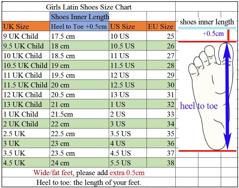 Girls Glitter Ballroom Dance Shoes Kids Latin Tango Dance Practice Low Heels(1 UK, Gold)