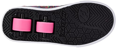 Heelys HLY-G2W-1650 Wheeled Heel Shoe, Black Rainbow Repeat, 12 UK Child