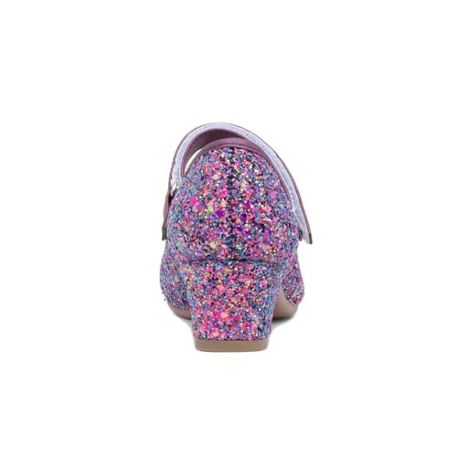 Lilley Sparkle Lacey Girls Purple Glitter Heel - Size 12 Child UK - Purple