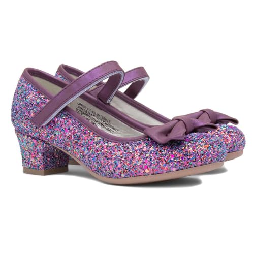 Lilley Sparkle Lacey Girls Purple Glitter Heel - Size 12 Child UK - Purple