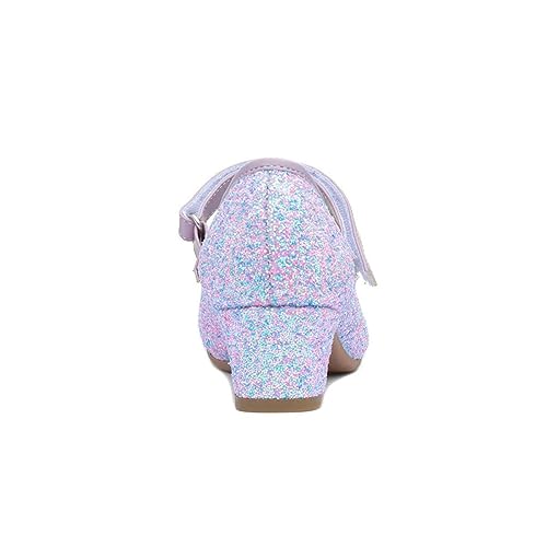 Lilley Sparkle Lacey Kids Lilac Glitter Heel - Size 13 Child UK - Pink