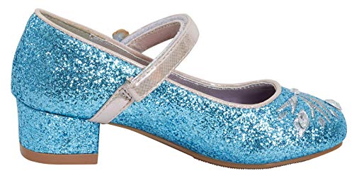 Disney Kids Girls Frozen Dress Up Shoes , Blue Frozen 2, 9 UK Child