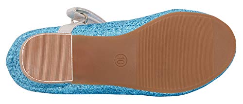 Disney Kids Girls Frozen Dress Up Shoes , Blue Frozen 2, 9 UK Child