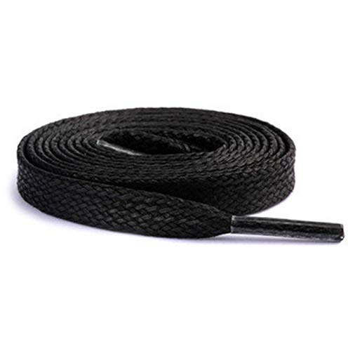 90cm / 35.5" Black Flat Waxed Trainer Shoe laces Smart Laces® ideal laces for adults or kids Trainer, Shoes, Boot Shoelaces