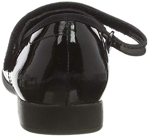 Clarks Girl's Scala Tap K Ballet Flats, Black Black Pat Black Pat, 13.5 UK Child