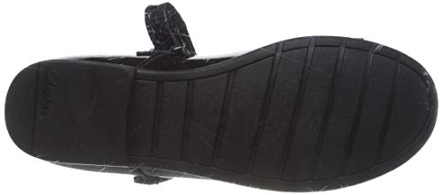 Clarks Girl's Scala Tap K Ballet Flats, Black Black Pat Black Pat, 13.5 UK Child
