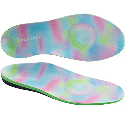 Kids Orthotic Insoles Arch Support Shoe Inserts, Deep Heel Cup Inner Sole Flat Feet, Plantar Fasciitis, Over Pronation, Foot Arch Heel Pain Relief, Active Children Shock Absorbing Sport Insoles