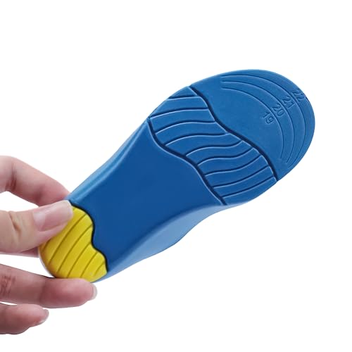 MuJaJa Kids Orthotic Insoles Comfort Athletic Sports Children Inserts Heel Shock Cushion Pads for Flat Feet Arch Support Foot Pain Relief