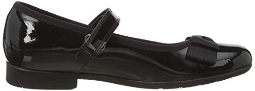 Clarks Girl's Scala Tap K Ballet Flats, Black Black Pat Black Pat, 13.5 UK Child