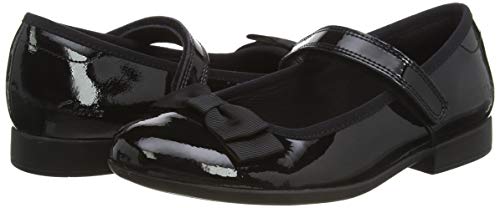 Clarks Girl's Scala Tap K Ballet Flats, Black Black Pat Black Pat, 13.5 UK Child