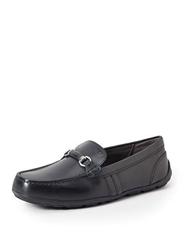 Geox Boy's J New Fast Boy Moccasins, Black, 1.5 UK Child