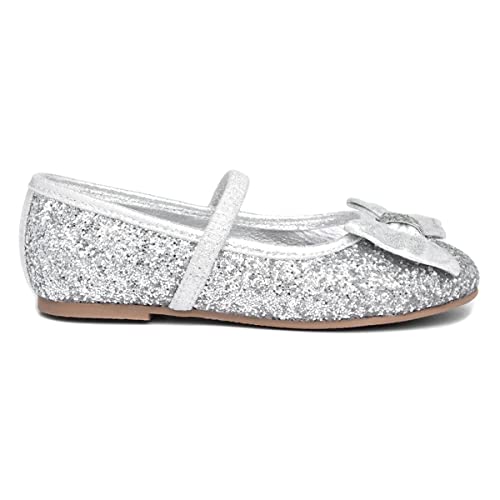 Lilley Sparkle Girls Silver Ballerina - Size 12 Child UK - Multicolour