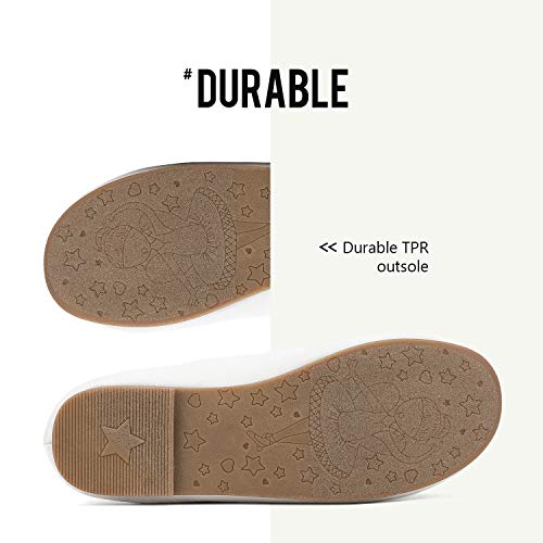 DREAM PAIRS Girls Party Ballet Shoes Mary Jane Strap Flat White Size 11 US Little Kid / 10 Child UK Angie-2