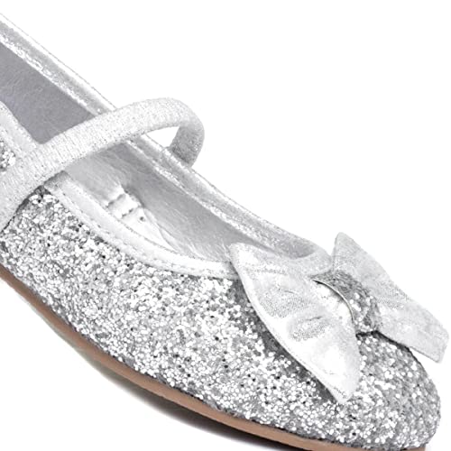 Lilley Sparkle Girls Silver Ballerina - Size 12 Child UK - Multicolour
