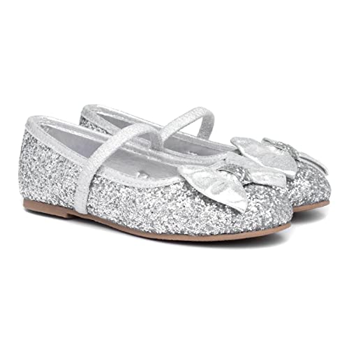 Lilley Sparkle Girls Silver Ballerina - Size 12 Child UK - Multicolour