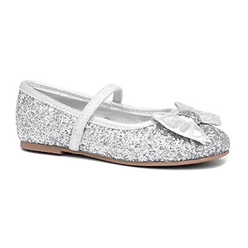 Lilley Sparkle Girls Silver Ballerina - Size 12 Child UK - Multicolour