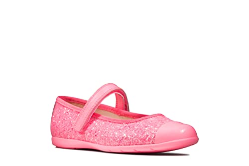 Clarks Dance Tap T, Girls’ Ballet Flats, Pink (Pink Synthetic Pink Synthetic), 8 Child UK (25.5 EU)