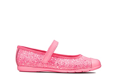 Clarks Dance Tap T, Girls’ Ballet Flats, Pink (Pink Synthetic Pink Synthetic), 8 Child UK (25.5 EU)
