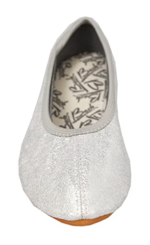 Beck Girl's Basic 071 Gymnastics Shoes, Silver, 12.5 UK Child