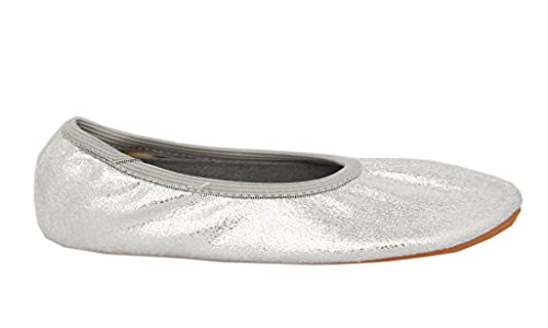 Beck Girl's Basic 071 Gymnastics Shoes, Silver, 12.5 UK Child