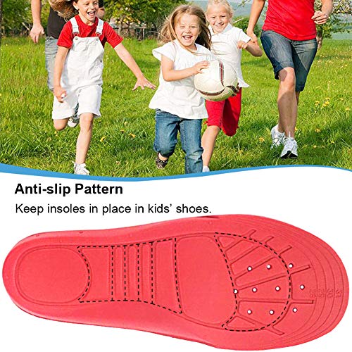 Ailaka Kids Orthotic Arch Support Shoe Insoles, Children EVA Foam Cushioning Inserts for Flat feet, Plantar Fasciitis, Feet Heel Pain Relief, Blue, 2/4 UK