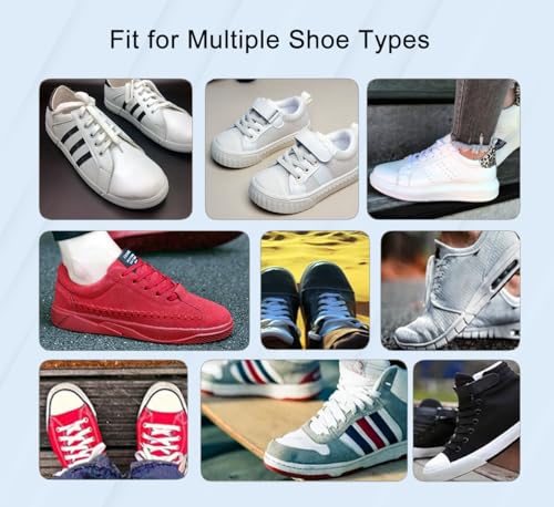 Stadux Flat Trainers Shoelaces, Shoe Laces replacement for Athletic Running Sneakers Shoes Boot Strings (80cm, White)