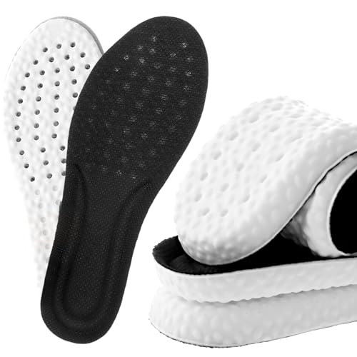 WLLHYF Shoe Insoles for Kids Memory Foam Insoles Cropable Sports Shoe Inserts Comfortable Replacement Cushion Shock Absorption Arch Support Insoles for Children Relieve Foot Pain